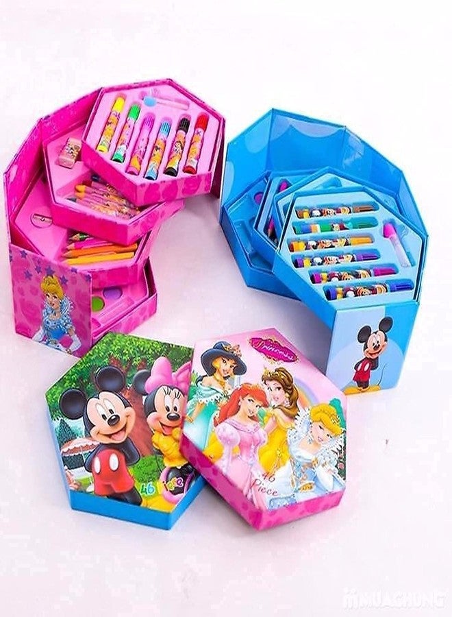 BLISSBORN Drawing Kit for Kids & Adults, Art & Painting Color, Art Supplies Includes Oil Pastels, Pencils, Watercolor Pens, Watercolors & More (46 Pcs Color Kit) - Image 3